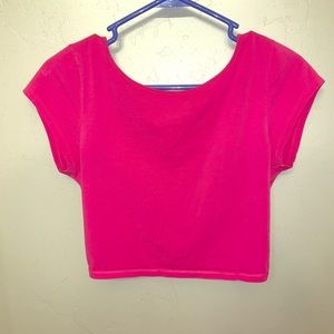 Super cute crop with cross back